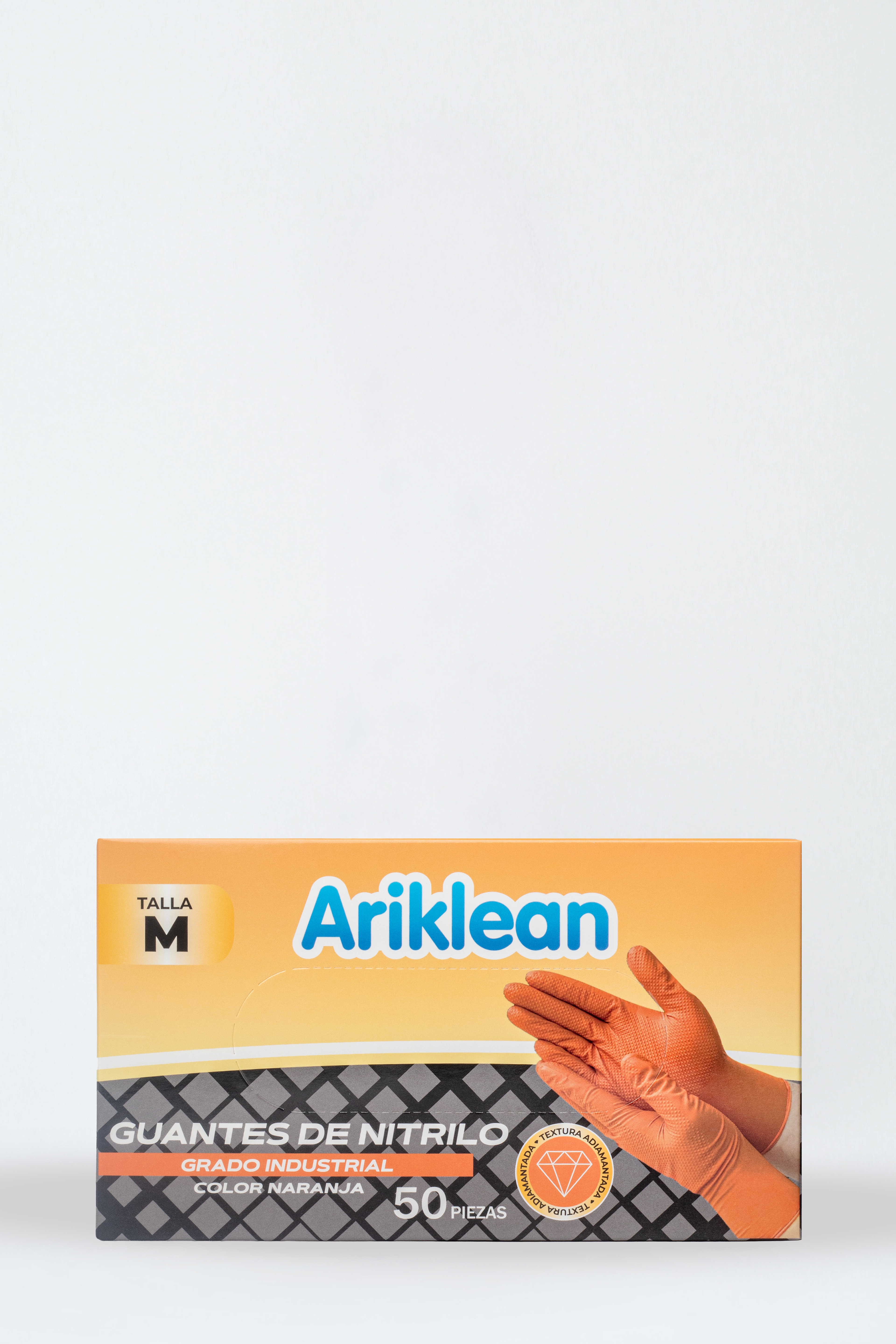 Guantes de Nitrilo Adiamantados Naranjas