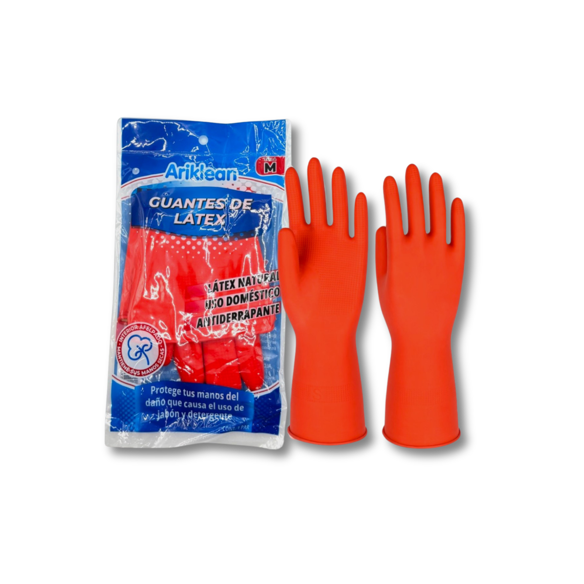 Guante De Látex Rojo