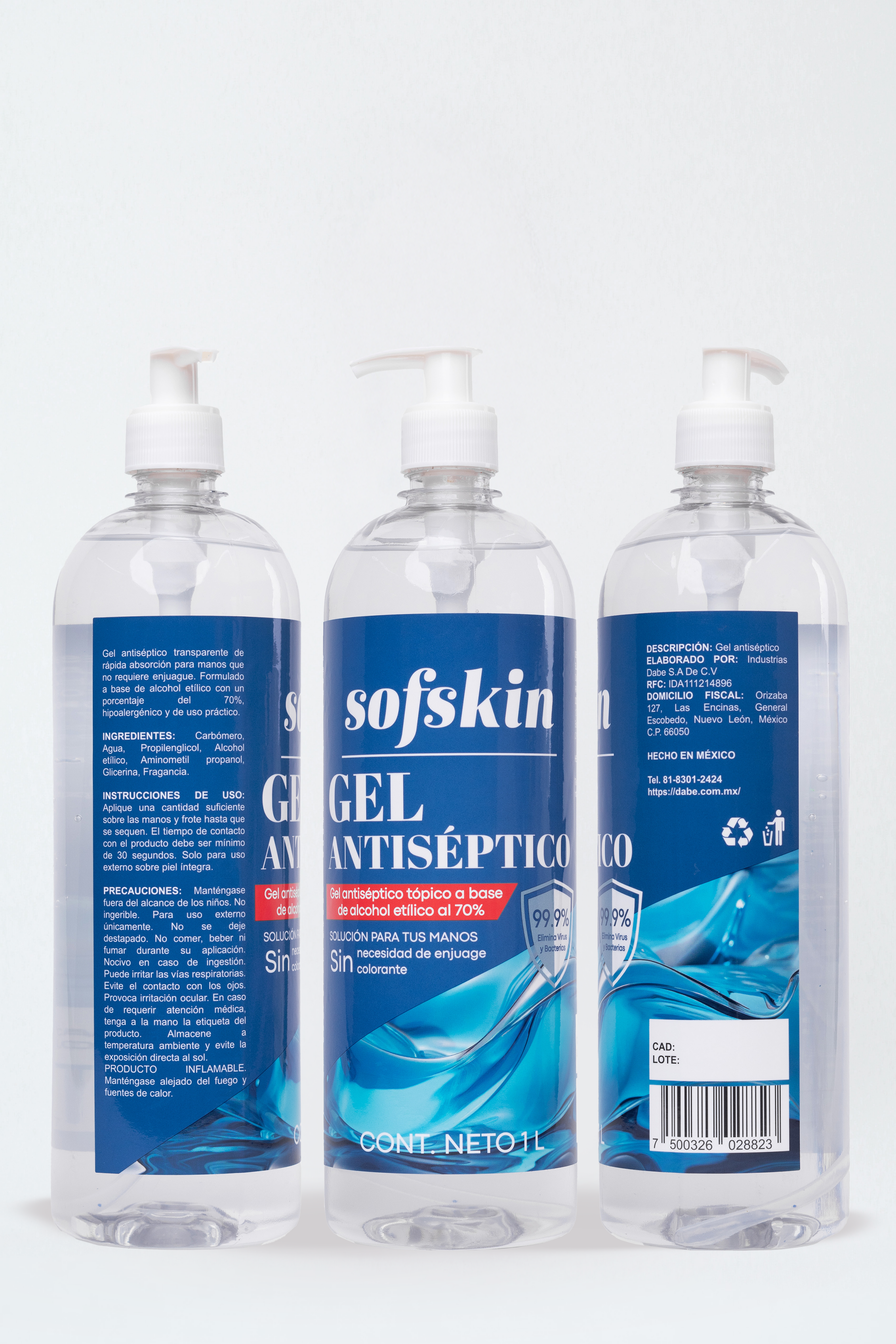 Gel Antiséptico 1L