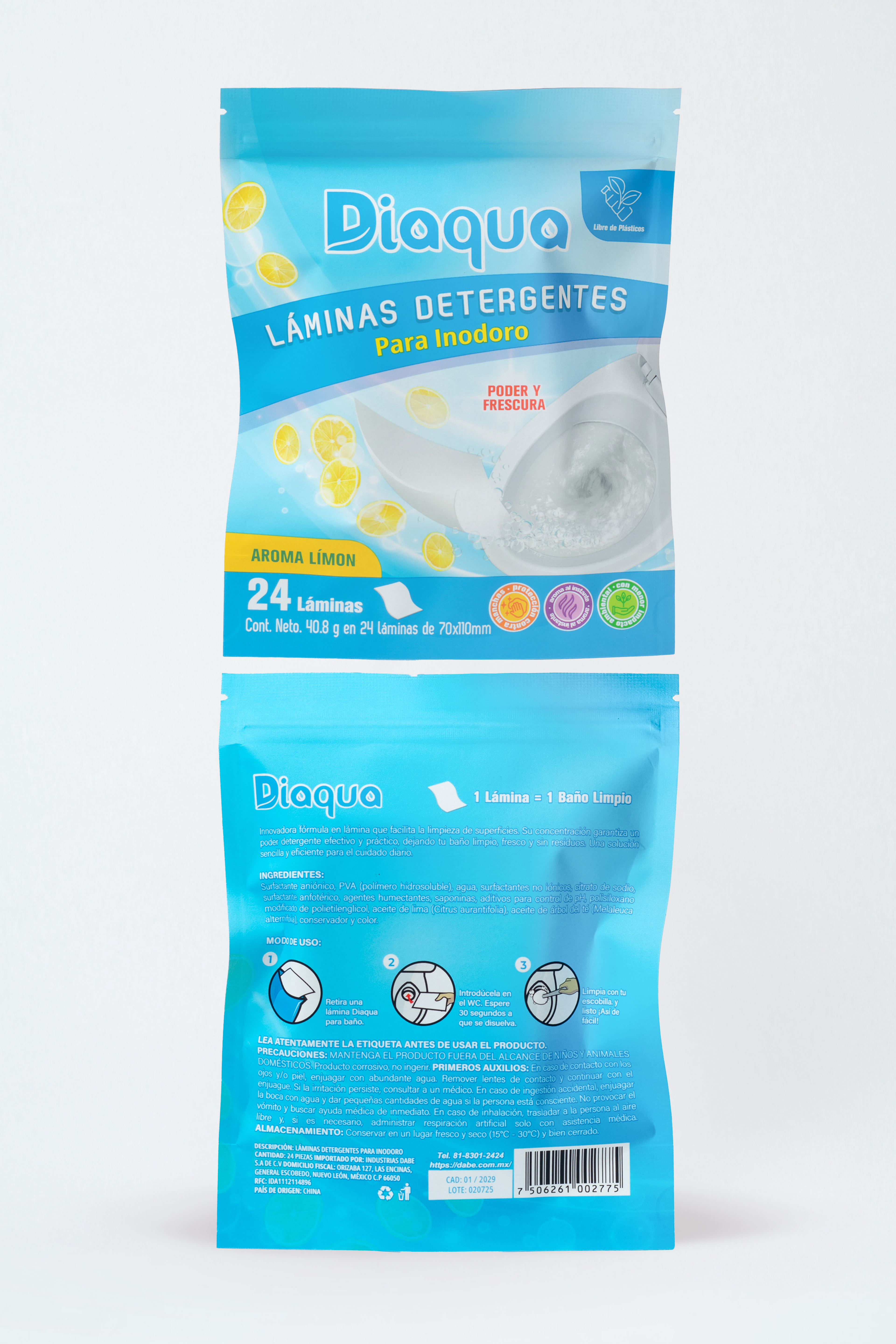 Detergente en Lámina para Inodoro