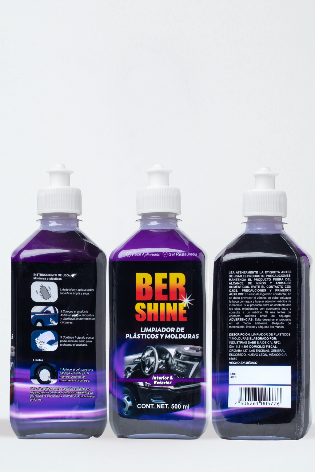 Gel Limpiador de Plásticos y Molduras 500 ml