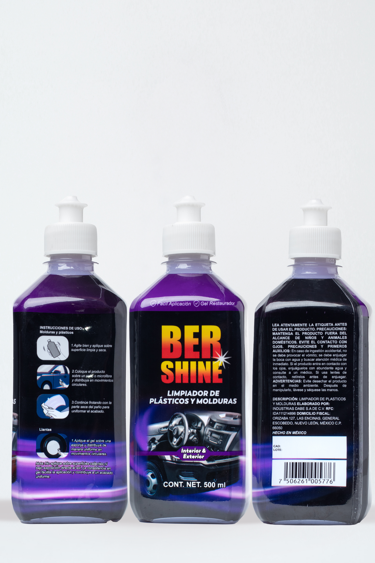 Gel Limpiador de Plásticos y Molduras 500 ml