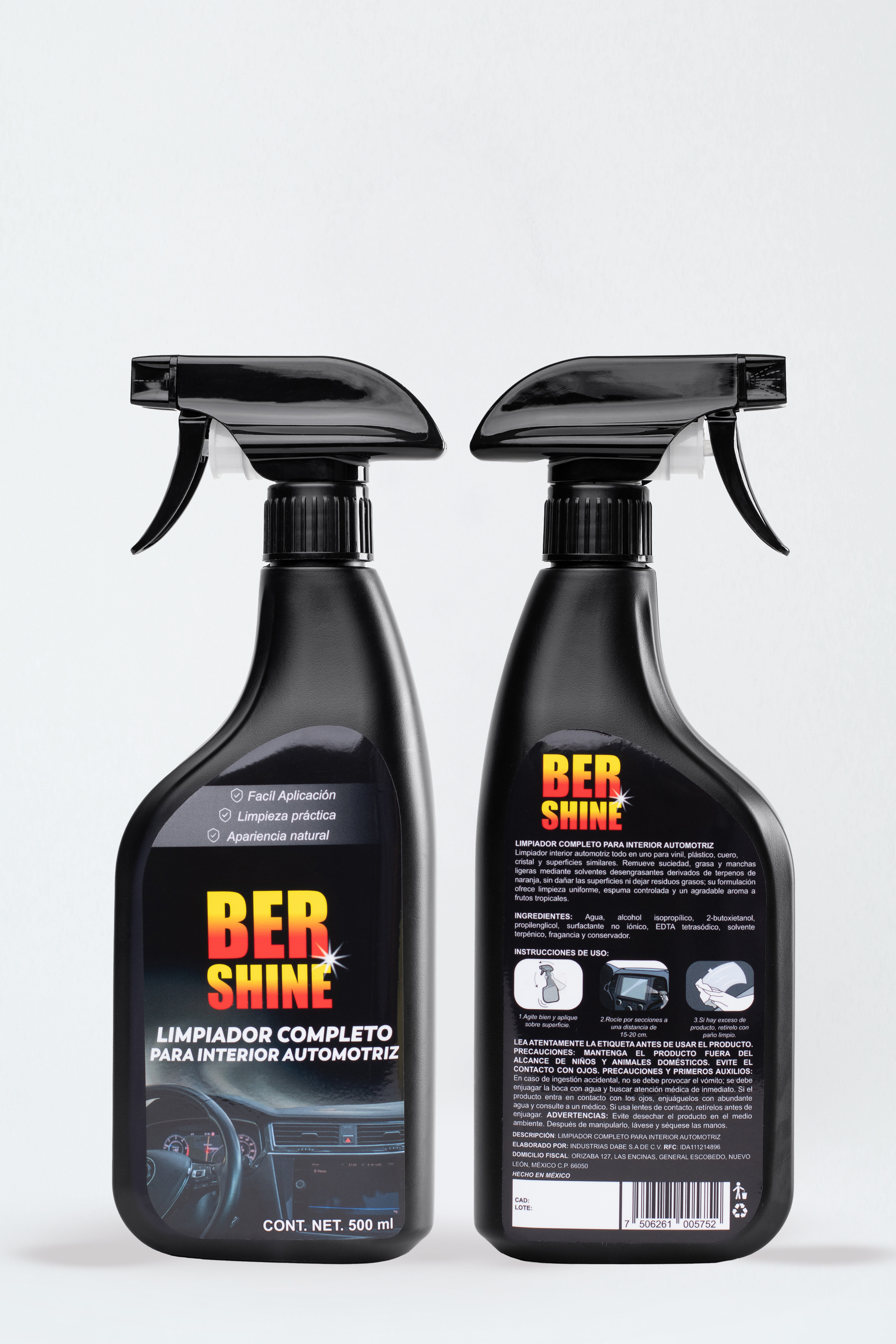 Limpiador Completo para Interior Automotriz 500 ml