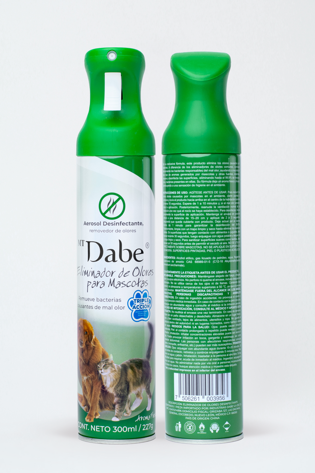 Eliminador de Olores para Mascotas 300ml