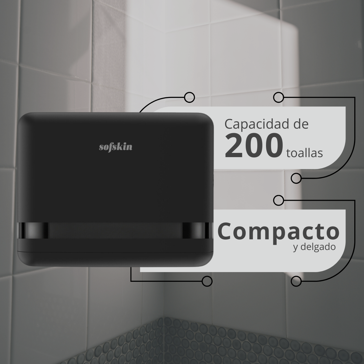 Despachador Toalla Interdoblada Corto