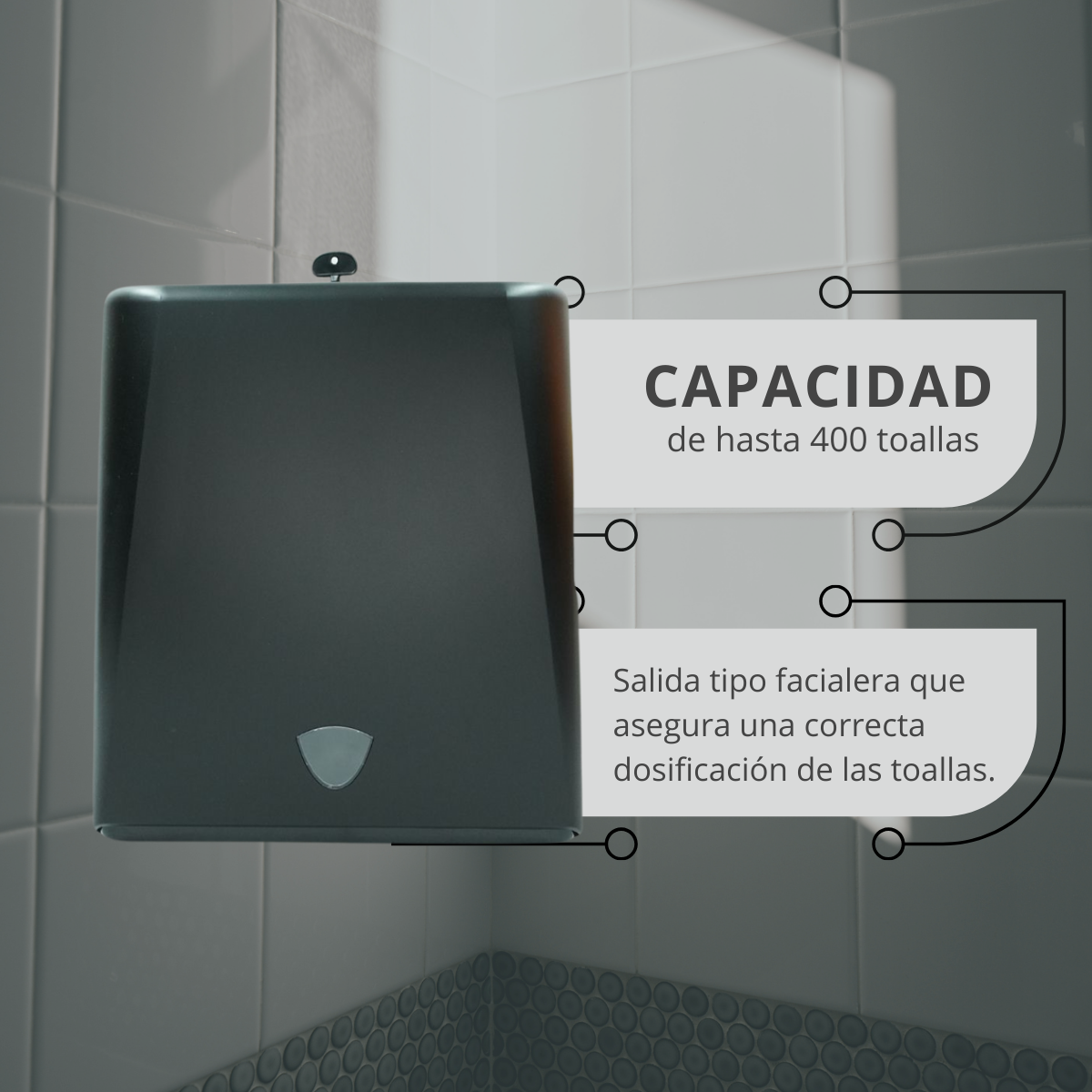 Despachador Toalla Interdoblada Largo