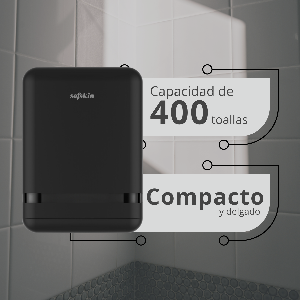 Despachador Toalla Interdoblada Largo