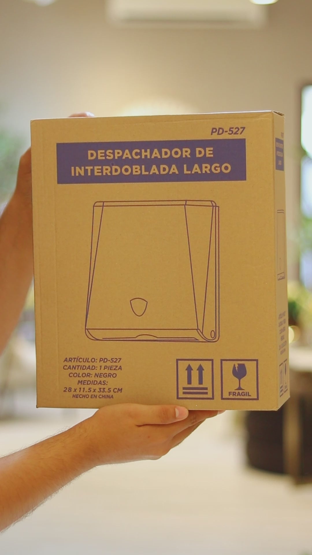 Despachador de Toalla Interdoblada Largo